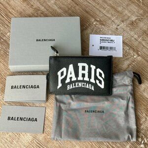 BALENCIAGA Cities Paris Cash Coin & Card Holder